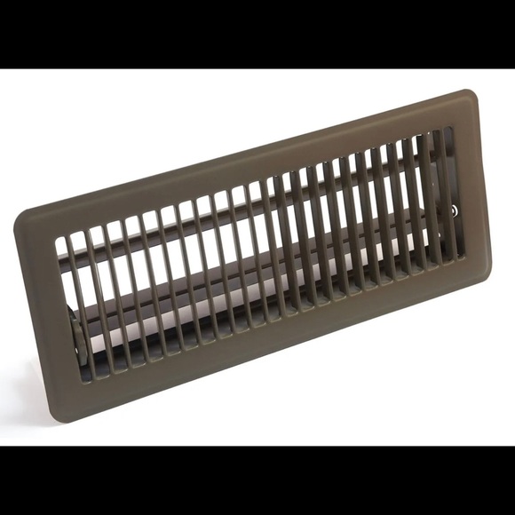 Accord ABFRBR412 Floor Register with Louvered Design, 4” x 12” Brown - New - Picture 2 of 4